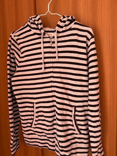 ボーダーコットン パーカーL < 女性ファッション  ボーダーコットン パーカーL  < 女性ファッションの