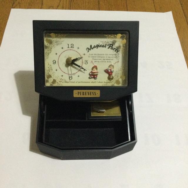 オルゴール&時計付き ジュエリーBOX C192 < インテリア/ライフ オルゴール&時計付き ジュエリーBOX C192 < インテリア/ライフの