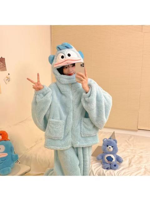 レディース可愛い人気パジャマ冬用暖かい厚手漫画ハンギョドンサンリオキャラクター < 女性ファッション レディース可愛い人気パジャマ冬用暖かい厚手漫画ハンギョドンサンリオキャラクター < 女性ファッションの