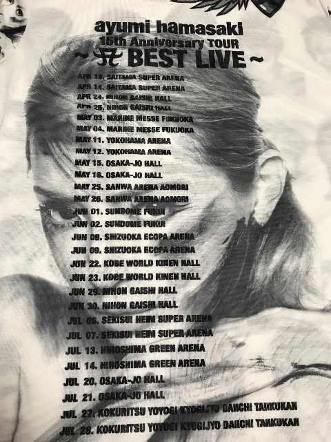 浜崎あゆみ15thAnniversary TOUR〜BEST LIVE〜Tシャツ、新品 < タレントグッズ  浜崎あゆみ15thAnniversary TOUR〜BEST LIVE〜Tシャツ、新品 < タレントグッズの