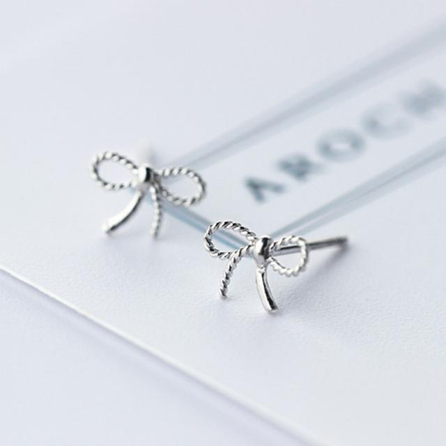 リボン ピアス シルバー【両耳セット】 < 女性アクセサリー/時計  リボン ピアス シルバー【両耳セット】 < 女性アクセサリー/時計の