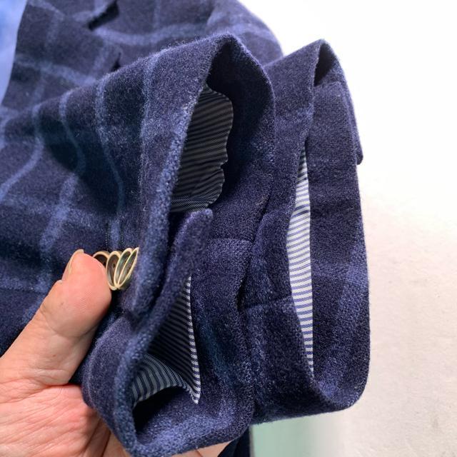 イタリア製生地 ストレッチ チェック柄 テーラードジャケット L アンコン 起毛 秋冬 スーツカンパニー < 男性ファッション  イタリア製生地 ストレッチ チェック柄 テーラードジャケット L アンコン 起毛 秋冬 スーツカンパニー < 男性ファッションの