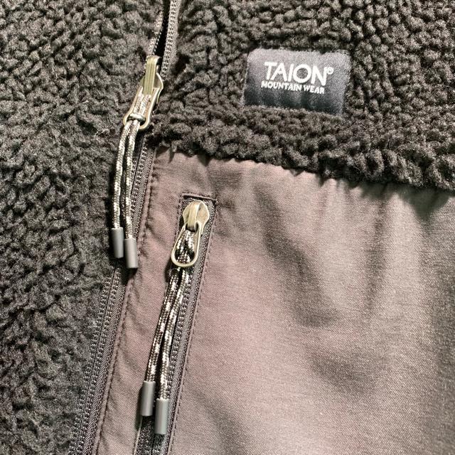 TAION リバーシブル ダウンジャケット フリースジャケット M 黒/ネイビー タイオン アウター ブルゾン < 男性ファッション TAION リバーシブル ダウンジャケット フリースジャケット M 黒/ネイビー タイオン アウター ブルゾン < 男性ファッションの