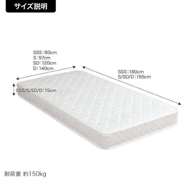 【送料無料】ボンネルコイルマットレス(セミシングルショート) sss < インテリア/ライフ 【送料無料】ボンネルコイルマットレス(セミシングルショート) sss < インテリア/ライフの