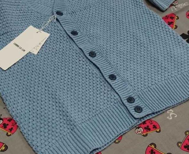 ☆ COMMECA コムサ 七分袖 サマーニット カーディガン 新品100☆ < キッズ/ベビー ☆ COMMECA コムサ 七分袖 サマーニット カーディガン 新品100☆ < キッズ/ベビーの