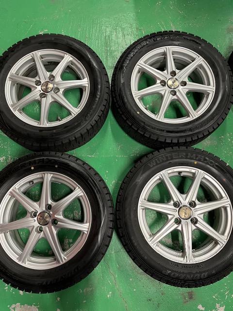 0091939)激安国産中古スタッドレスタイヤダンロップ4本スポークアルミホイールセットコンパクトカー185/65R15送料無料 < 自動車/バイク 0091939)激安国産中古スタッドレスタイヤダンロップ4本スポークアルミホイールセットコンパクトカー185/65R15送料無料 < 自動車/バイク
