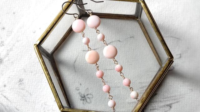 14kgf*クイーンコンクシェルのロングピアス*24005 < 女性アクセサリー/時計 14kgf*クイーンコンクシェルのロングピアス*24005 < 女性アクセサリー/時計の