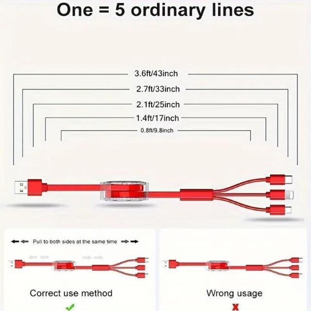 590~MFI 3-in-1 USB[dP[u   USBfoCXɑΉ郆jo[T|[^u[d bh