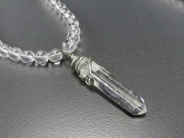 開運浄化天然石本水晶クラスター模様トップ付きネックレス < 女性アクセサリー/時計  開運浄化天然石本水晶クラスター模様トップ付きネックレス < 女性アクセサリー/時計の