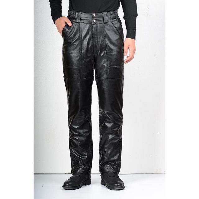 メンズ 本革 レザーパンツ 革パン 厚手バイクパンツ 革パンツ モーターパンツ ライダースパンツ 防風 防寒 防水 < 自動車/バイク メンズ 本革 レザーパンツ 革パン 厚手バイクパンツ 革パンツ モーターパンツ ライダースパンツ 防風 防寒 防水 < 自動車/バイク