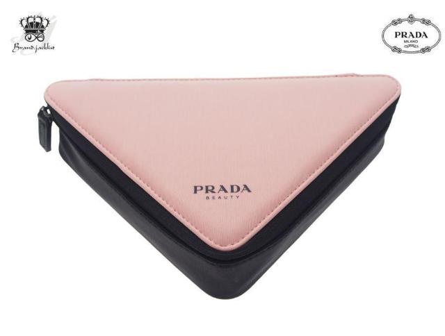 プラダ ノベルティ トライアングル ポーチ 三角形 バイカラー ピンク×ブラック PRADA BEAUTY【正規品】 < ブランド プラダ ノベルティ トライアングル ポーチ 三角形 バイカラー ピンク×ブラック PRADA BEAUTY【正規品】 < ブランドの