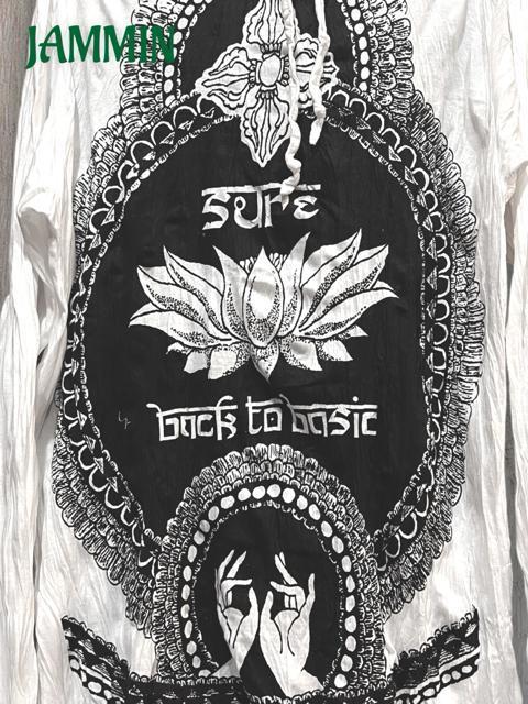 ロータスロンT エスニック アジアン ヒッピー サイケ 個性派 ゆったりめ < 男性ファッション ロータスロンT エスニック アジアン ヒッピー サイケ 個性派 ゆったりめ < 男性ファッションの