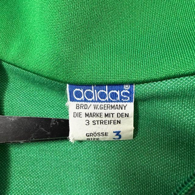 70s★西ドイツ製★デサント★Old adidas/オールド アディダス★トラックジャケット/ジャージ★緑×白/生成り★M < 男性ファッション 70s★西ドイツ製★デサント★Old adidas/オールド アディダス★トラックジャケット/ジャージ★緑×白/生成り★M < 男性ファッションの