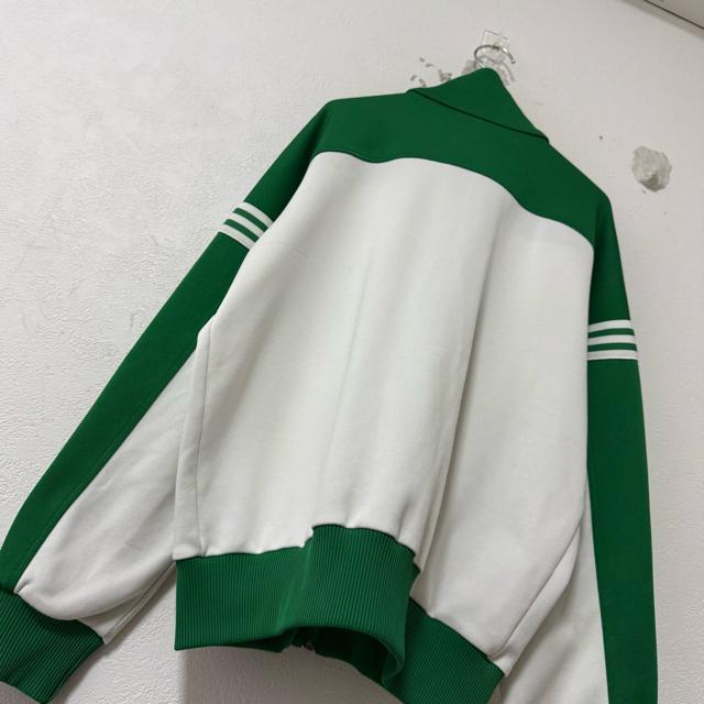 70s★西ドイツ製★デサント★Old adidas/オールド アディダス★トラックジャケット/ジャージ★緑×白/生成り★M < 男性ファッション 70s★西ドイツ製★デサント★Old adidas/オールド アディダス★トラックジャケット/ジャージ★緑×白/生成り★M < 男性ファッションの