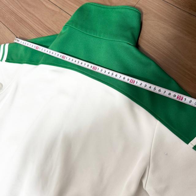 70s★西ドイツ製★デサント★Old adidas/オールド アディダス★トラックジャケット/ジャージ★緑×白/生成り★M < 男性ファッション 70s★西ドイツ製★デサント★Old adidas/オールド アディダス★トラックジャケット/ジャージ★緑×白/生成り★M < 男性ファッションの