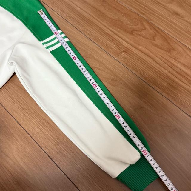 70s★西ドイツ製★デサント★Old adidas/オールド アディダス★トラックジャケット/ジャージ★緑×白/生成り★M < 男性ファッション 70s★西ドイツ製★デサント★Old adidas/オールド アディダス★トラックジャケット/ジャージ★緑×白/生成り★M < 男性ファッションの