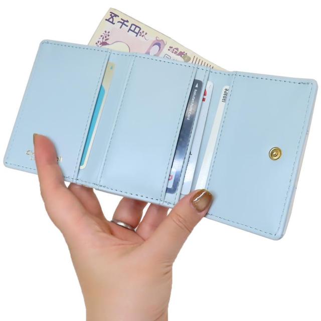 シナモロール 口金 がま口 三つ折り ウォレット 財布 サンリオ SR36-2 < 女性ファッション  シナモロール 口金 がま口 三つ折り ウォレット 財布 サンリオ SR36-2 < 女性ファッションの