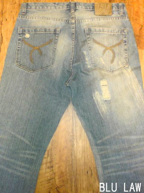 □BLU LAW/ブルーロウ ヴィンテージダメージ加工 セレブ デニムパンツ/メンズ☆新品 < 男性ファッション □BLU LAW/ブルーロウ ヴィンテージダメージ加工 セレブ デニムパンツ/メンズ☆新品 < 男性ファッションの