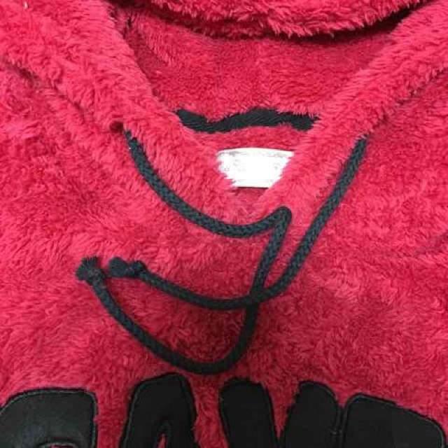 ウサギ耳&とろけロゴワッペンボアパーカープルオーバー < ブランド ウサギ耳&とろけロゴワッペンボアパーカープルオーバー < ブランドの