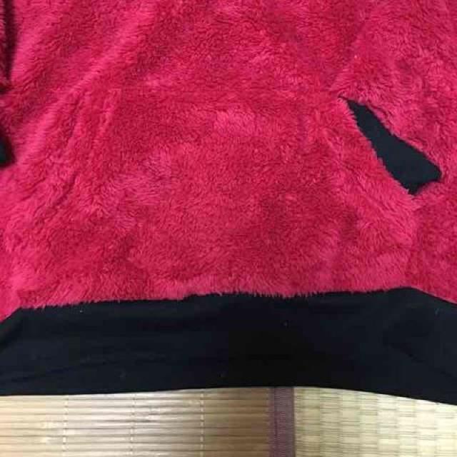 ウサギ耳&とろけロゴワッペンボアパーカープルオーバー < ブランド ウサギ耳&とろけロゴワッペンボアパーカープルオーバー < ブランドの