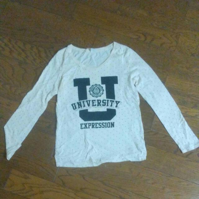 RODEO CS 1号サイズ 美品 ベージュ ドット 長T < ブランド  RODEO CS 1号サイズ 美品 ベージュ ドット 長T  < ブランドの