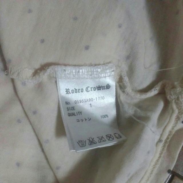 RODEO CS 1号サイズ 美品 ベージュ ドット 長T < ブランド  RODEO CS 1号サイズ 美品 ベージュ ドット 長T < ブランドの