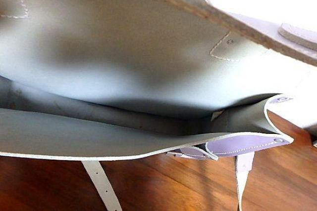 ◆Zatchels ザッチェルズ ショルダーバッグ レザー 未使用 ラベンダー < 男性ファッション  ◆Zatchels ザッチェルズ ショルダーバッグ レザー 未使用 ラベンダー < 男性ファッションの