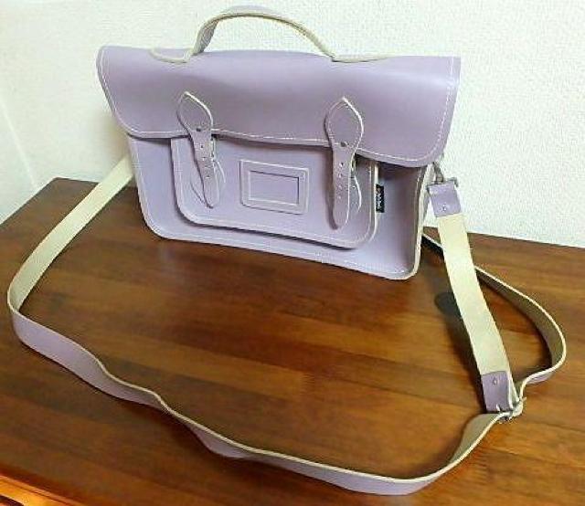 ◆Zatchels ザッチェルズ ショルダーバッグ レザー 未使用 ラベンダー < 男性ファッション  ◆Zatchels ザッチェルズ ショルダーバッグ レザー 未使用 ラベンダー < 男性ファッションの