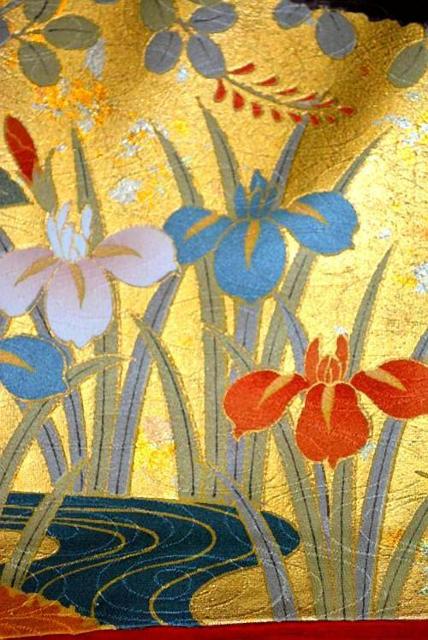 振袖 中古 最高級 新品同様 金駒シシュウ 金彩 本金箔 御所車 花柄 身丈161.5cm 裄丈63cm 正絹 成人式 T3606 < 女性ファッション 振袖 中古 最高級 新品同様 金駒シシュウ 金彩 本金箔 御所車 花柄 身丈161.5cm 裄丈63cm 正絹 成人式 T3606 < 女性ファッションの