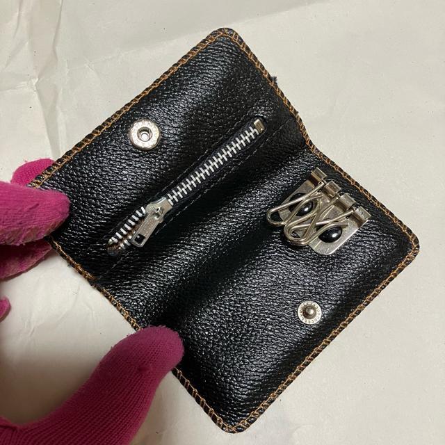 【ヴィンテージ】【ノーブランド扱い】 3連キーケース(小銭入れあり) < 男性ファッション 【ヴィンテージ】【ノーブランド扱い】 3連キーケース(小銭入れあり) < 男性ファッションの