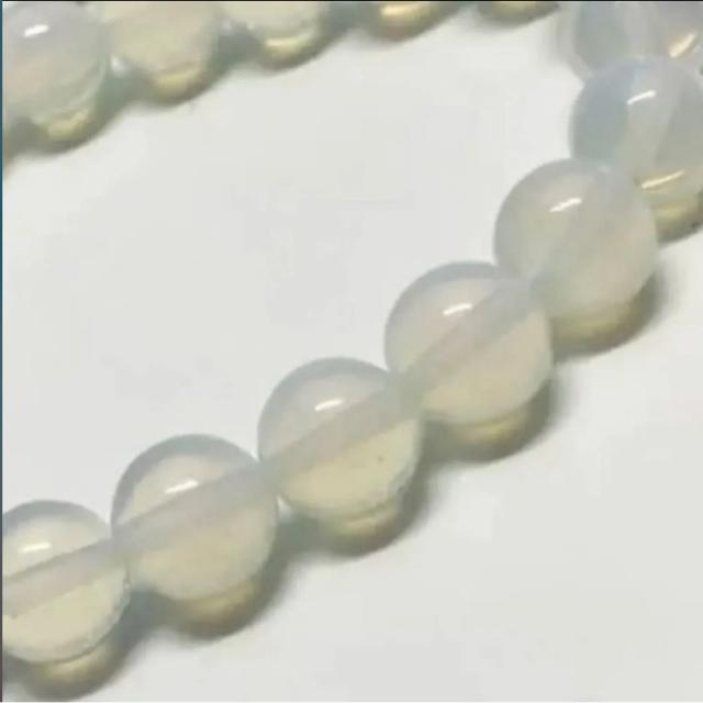 天然石 ミルキークォーツ 10mm玉 ブレスレット/内径約17cm < 男性アクセサリー/時計 天然石 ミルキークォーツ 10mm玉 ブレスレット/内径約17cm < 男性アクセサリー/時計の