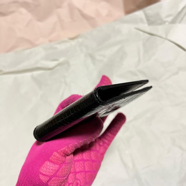 【mila schon / ミラショーン】 クロコ / エナメル 二つ折り財布 コンパクト < ブランド 【mila schon / ミラショーン】 クロコ / エナメル 二つ折り財布 コンパクト < ブランドの