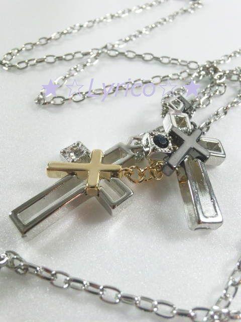 送込ペア価格☆Cross-on-Cross★ペアネックレス < 男性アクセサリー/時計 送込ペア価格☆Cross-on-Cross★ペアネックレス < 男性アクセサリー/時計の