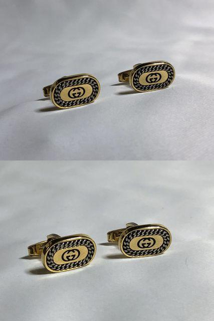 正規美レア グッチGUCCI ヴィンテージ インターロッキング オーバルGG×チェーンロゴカフス金 < ブランド  正規美レア グッチGUCCI ヴィンテージ インターロッキング オーバルGG×チェーンロゴカフス金 < ブランドの
