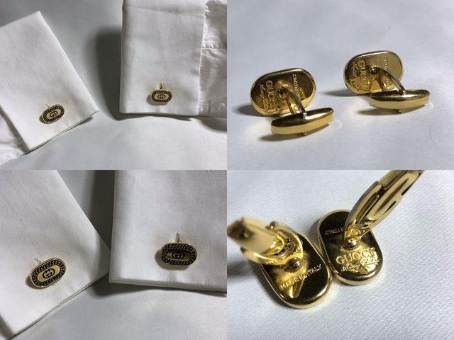 正規美レア グッチGUCCI ヴィンテージ インターロッキング オーバルGG×チェーンロゴカフス金 < ブランド  正規美レア グッチGUCCI ヴィンテージ インターロッキング オーバルGG×チェーンロゴカフス金 < ブランドの