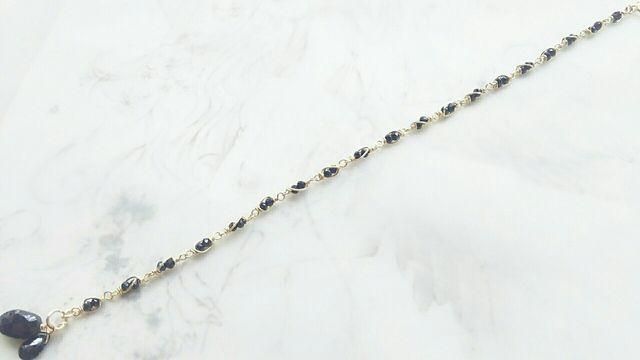 14kgf*ブラックスピネルのブレスレット* 17041 < 女性アクセサリー/時計 14kgf*ブラックスピネルのブレスレット* 17041 < 女性アクセサリー/時計の