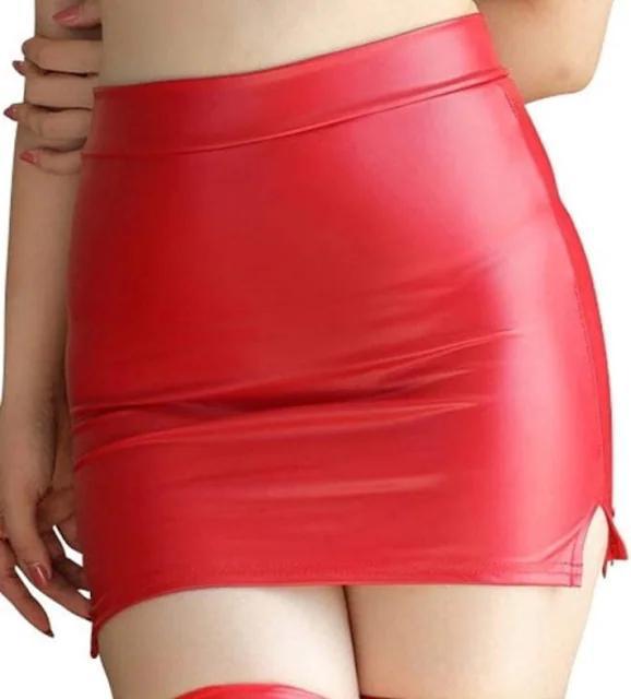 再入荷1790円★ベストセラー PUフェイクレザー スカート赤 < 女性ファッション  再入荷1790円★ベストセラー PUフェイクレザー スカート赤  < 女性ファッションの