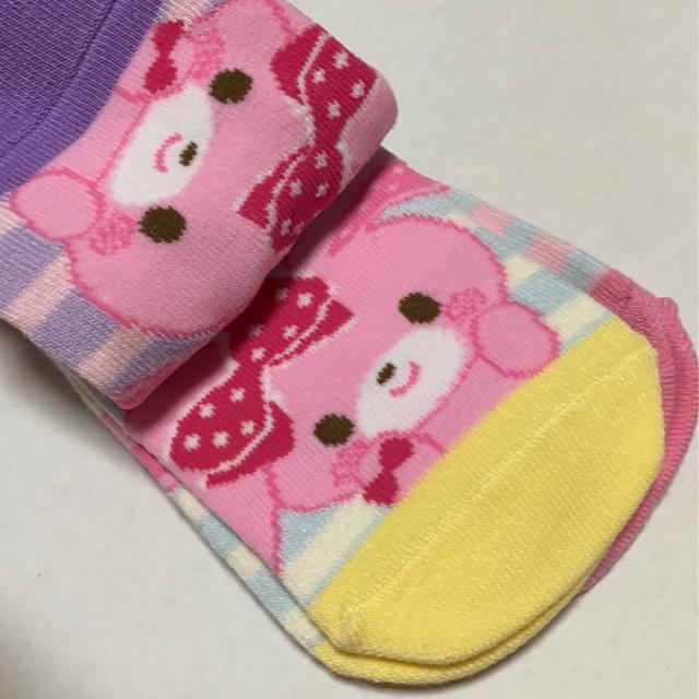 ぼんぼんりぼん☆ソックス3足組15〜20p☆靴下 < キッズ/ベビー  ぼんぼんりぼん☆ソックス3足組15〜20p☆靴下 < キッズ/ベビーの