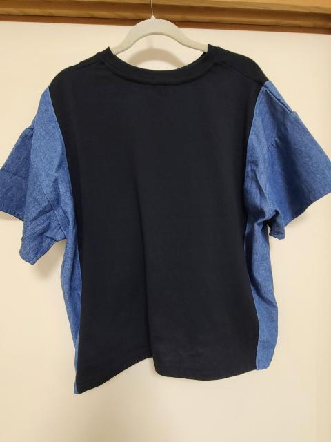 美品 デニム切り替えTシャツ < 女性ファッション 美品 デニム切り替えTシャツ < 女性ファッションの
