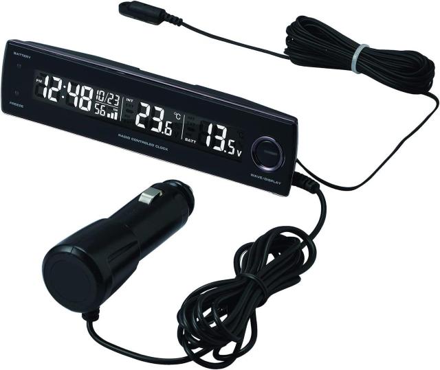 セイワ(SEIWA) 車内用品 デジタル時計 電圧サーモ電波クロック < 自動車/バイク セイワ(SEIWA) 車内用品 デジタル時計 電圧サーモ電波クロック < 自動車/バイク