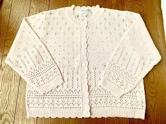 PETIT COCO ピンク カーディガン 120 < キッズ/ベビー  PETIT COCO ピンク カーディガン 120  < キッズ/ベビーの