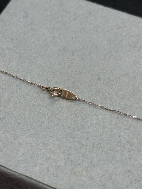 即決 ete エテ K10 ピンクゴールド 0.02 ダイヤモンド ネックレス < ブランド 即決 ete エテ K10 ピンクゴールド 0.02 ダイヤモンド ネックレス < ブランドの