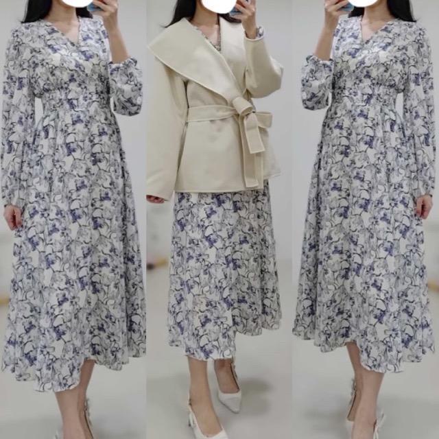 FRAY I.D★フラワープリント花柄ロングワンピース★ < ブランド FRAY I.D★フラワープリント花柄ロングワンピース★ < ブランドの