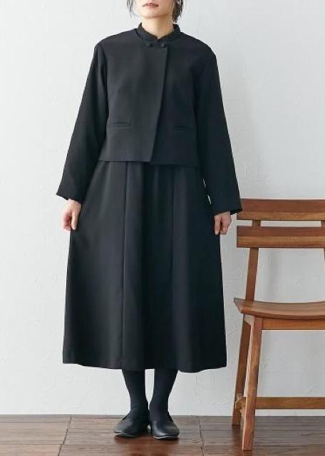 新品☆3L喪服礼服ナチュラル系ワンピーススーツ黒26,290円2WAY☆R233 < 女性ファッション 新品☆3L喪服礼服ナチュラル系ワンピーススーツ黒26,290円2WAY☆R233 < 女性ファッションの