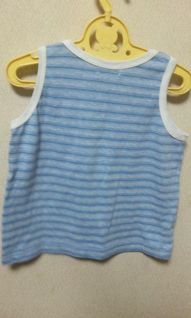 水色タンクトップ★95p★美品★肩ドットボタン < キッズ/ベビー 水色タンクトップ★95p★美品★肩ドットボタン < キッズ/ベビーの