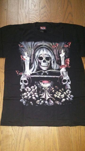 送料無料スカル髑髏ドクロ骸骨プリント蛍光加工TシャツL < 男性ファッション  送料無料スカル髑髏ドクロ骸骨プリント蛍光加工TシャツL  < 男性ファッションの