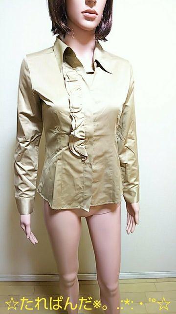 新品タグ付☆INTER PLANET☆胸元フリA光沢ブラウスT84☆3点で即落 < ブランド  新品タグ付☆INTER PLANET☆胸元フリA光沢ブラウスT84☆3点で即落  < ブランドの