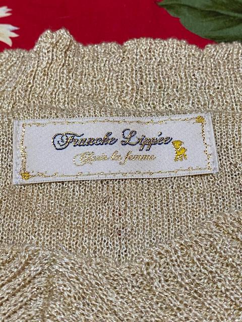 フランシュリッペ☆ゴールドラメラメ☆七分袖トップス☆ < ブランド  フランシュリッペ☆ゴールドラメラメ☆七分袖トップス☆ < ブランドの