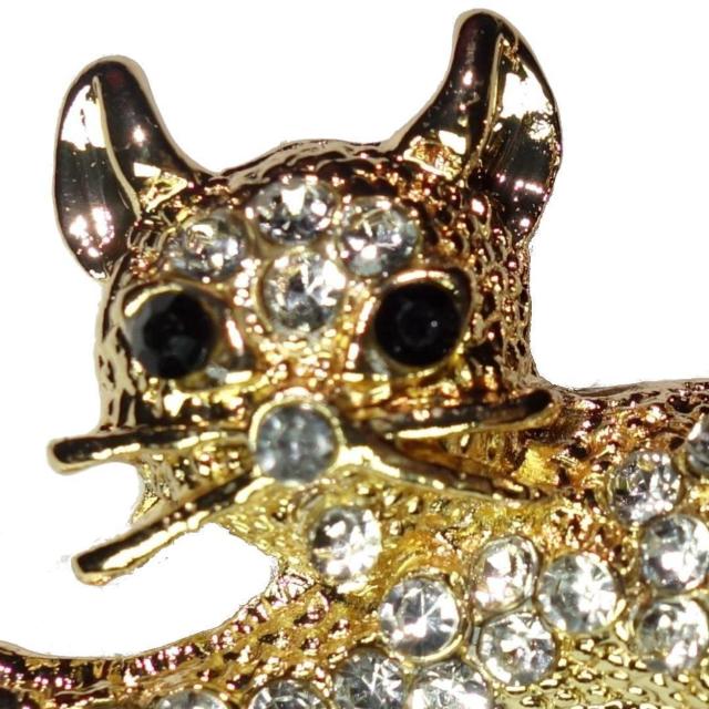 子猫 猫 ネコ ねこ ラインストーン ブローチ ピンブローチ バッジ ピンバッジ ラペルピン コサージュ 金色 ゴールド色 < 女性アクセサリー/時計 子猫 猫 ネコ ねこ ラインストーン ブローチ ピンブローチ バッジ ピンバッジ ラペルピン コサージュ 金色 ゴールド色 < 女性アクセサリー/時計の
