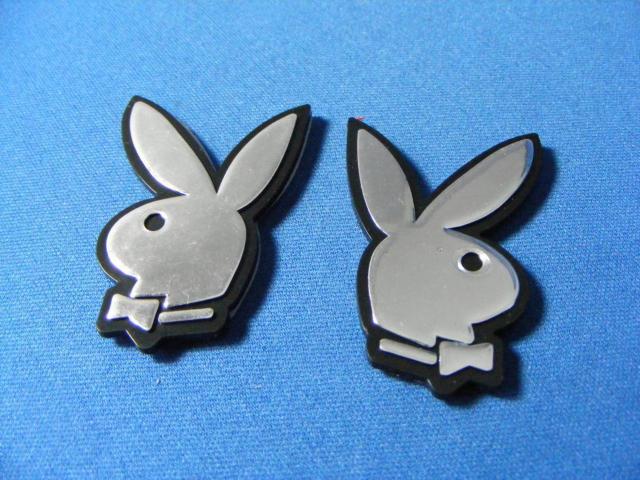 ● 懐かしい!PLAY BOY プレイボーイ 左右SET 凹凸仕様 CH/BLACK ABS製クロームメッキ エンブレム 新品● < 自動車/バイク ● 懐かしい!PLAY BOY プレイボーイ 左右SET 凹凸仕様 CH/BLACK ABS製クロームメッキ エンブレム 新品● < 自動車/バイク